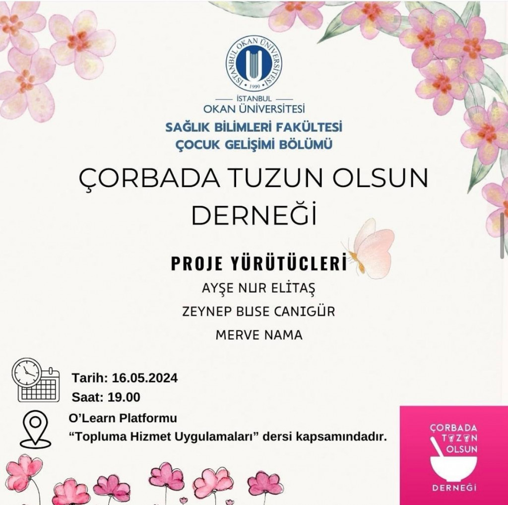 Çorbada Tuzun Olsun Derneği Çalışmaları