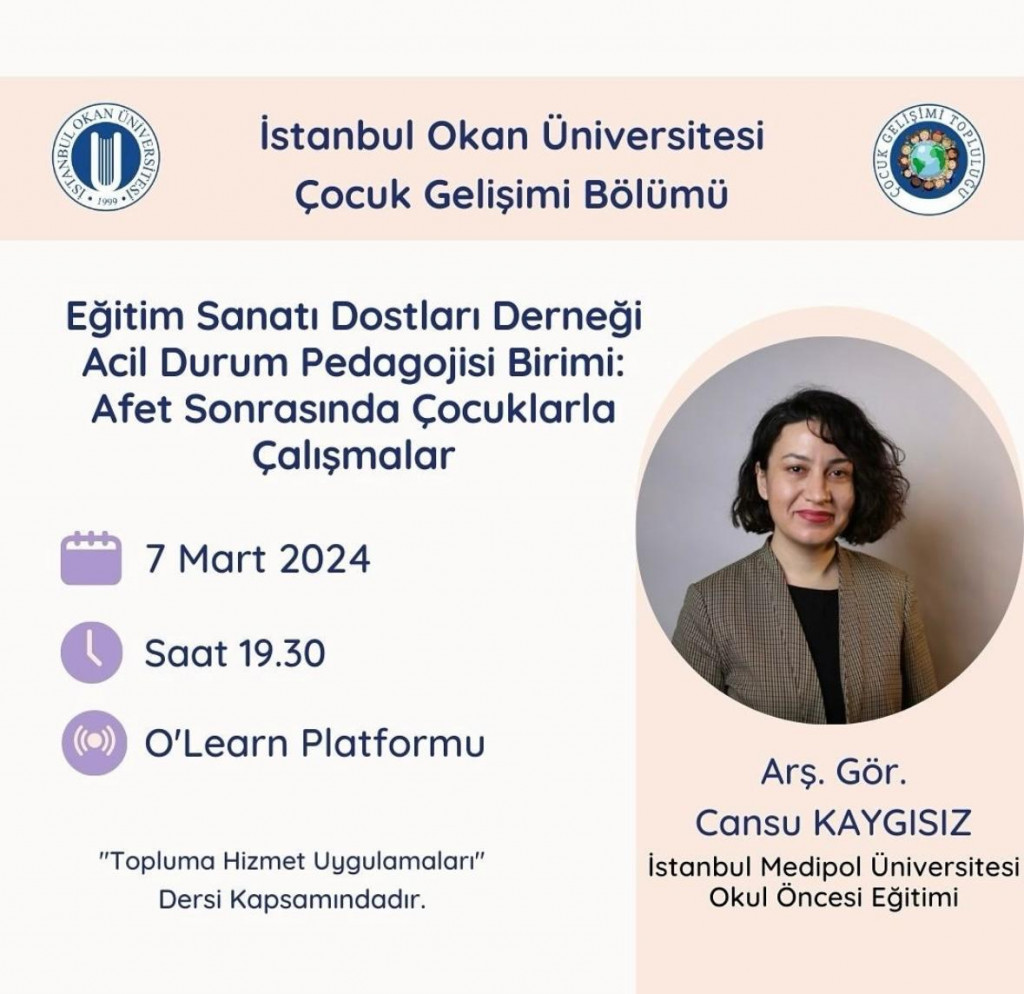 Eğitim Sanatı Dostları Derneği Acil Durum Pedagojisi Birimi: Afet Sonrasında Çocuklarla Çalışmalar