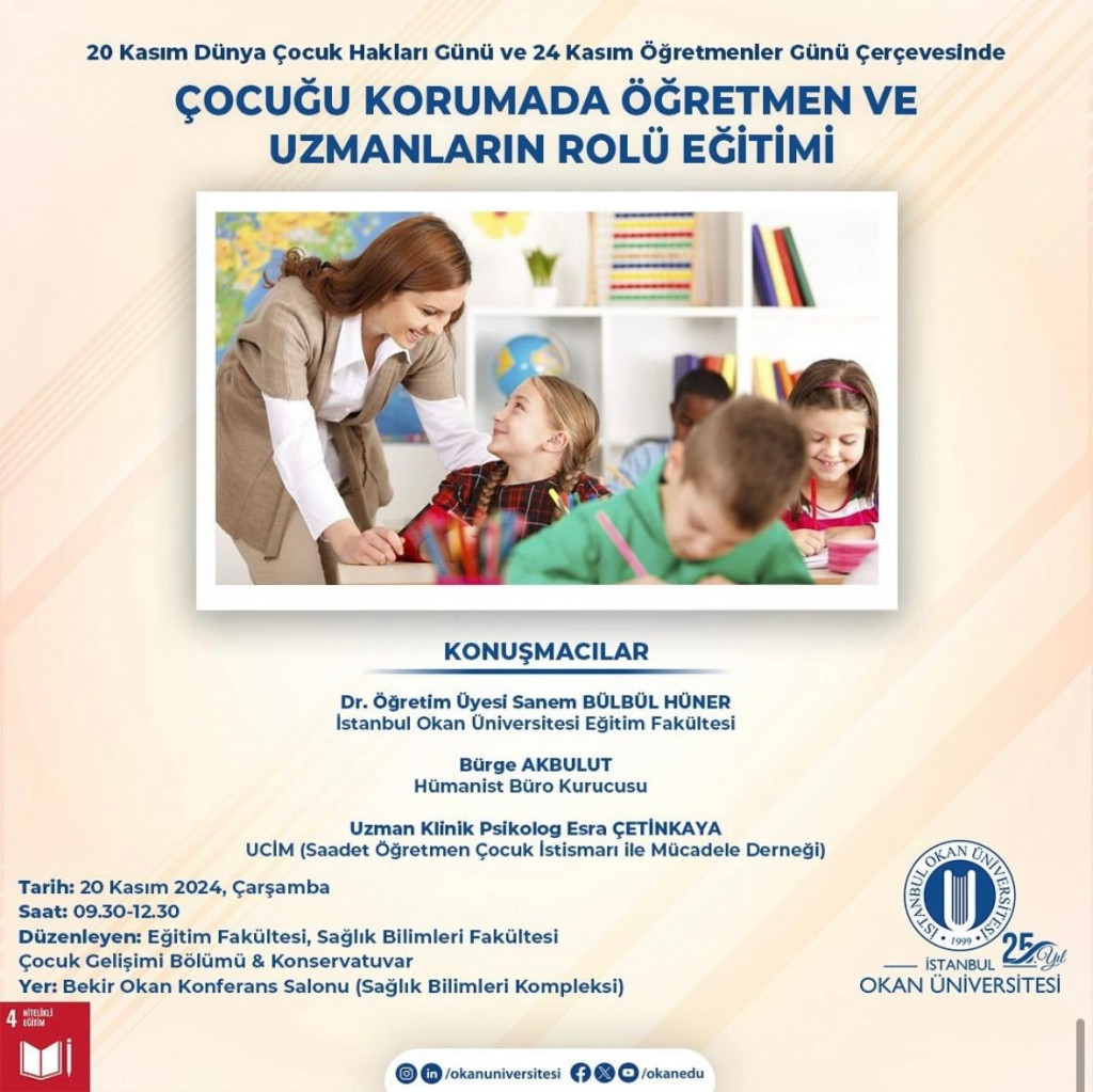 Çocuğu Korumada Öğretmen ve Uzmanların Rolü Eğitimi