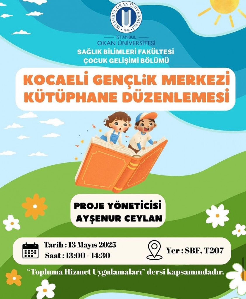 Kocaeli Gençlik Merkezi Kütüphane Düzenlemesi Projesi